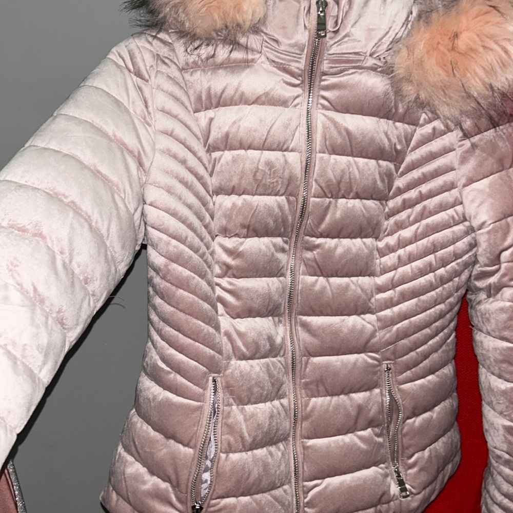 FASHION NOVA Velvet Puffer Jacket